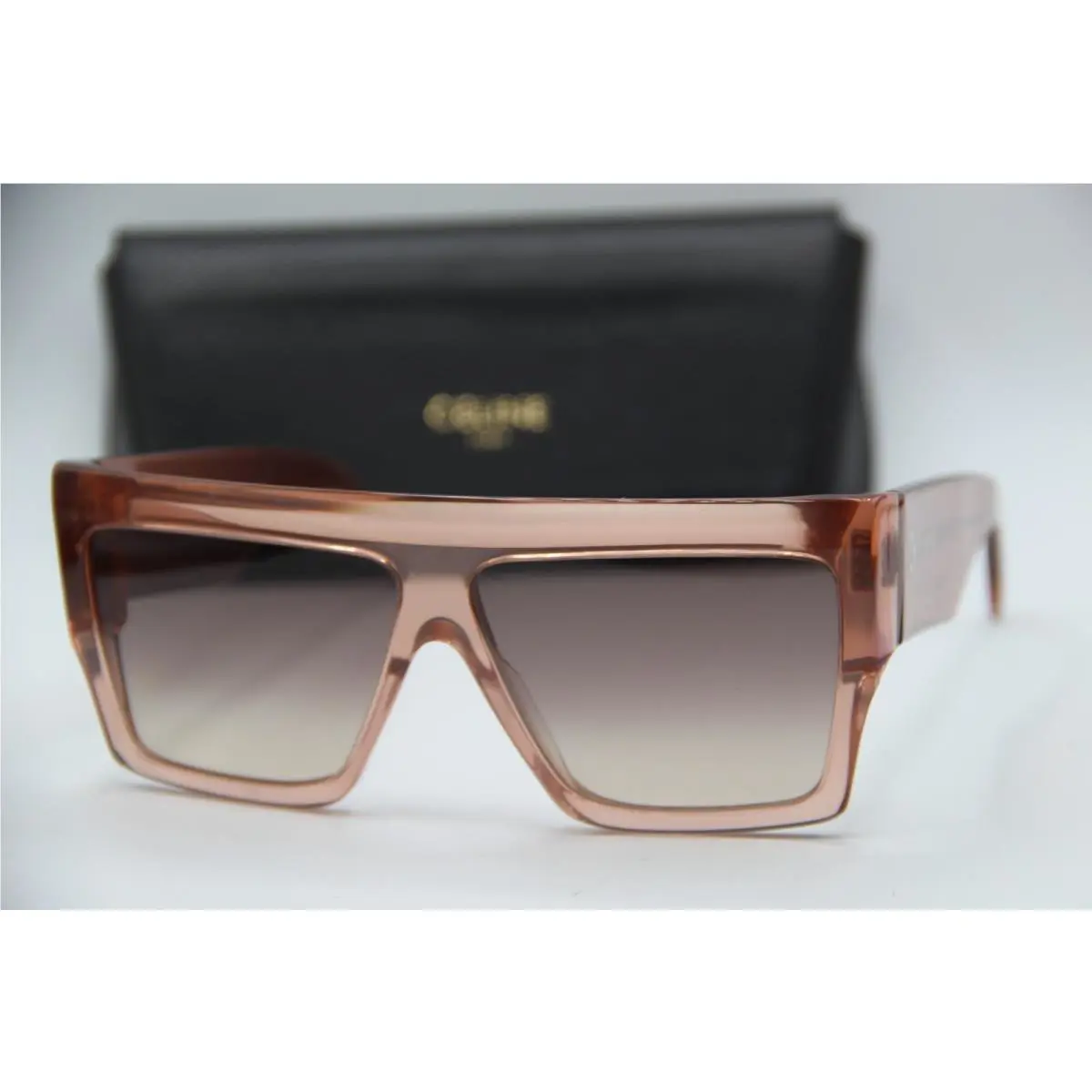 Celine CL4001IN Black Gradient Polarized Sunglasses W/case 58-16