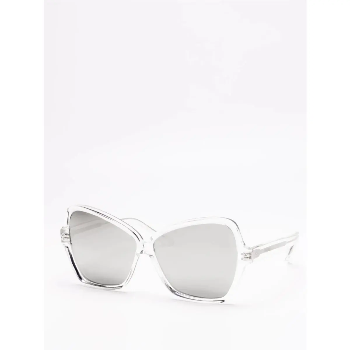 Celine CL40064I 22C Clear Frame Mirrored Grey Lens Sunglasses 64mm