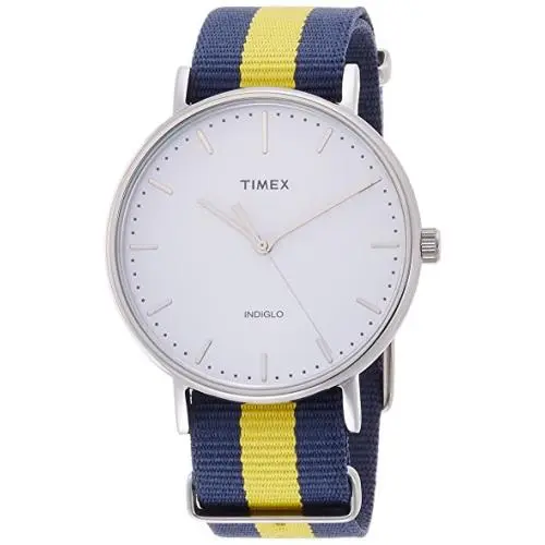 Weekender Fairfield Blue /yellow Nylon Strap Watch TW2P90900 by Timex