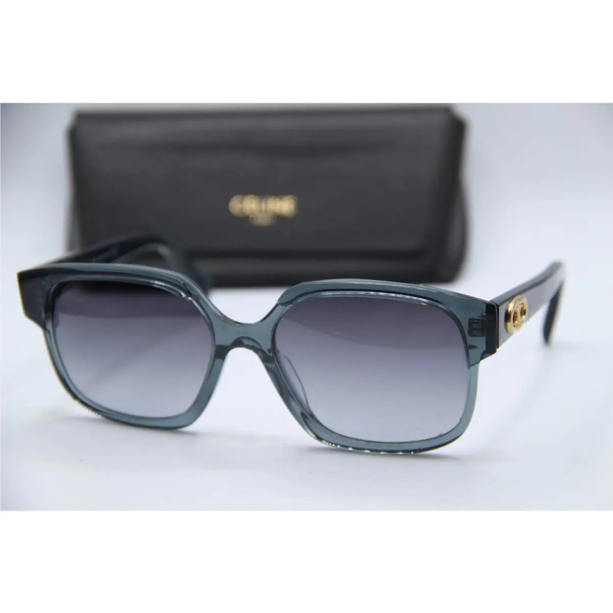 Celine Paris CL40155I 90B Crystal Blue Gradient Sunglasses W/case 59-18