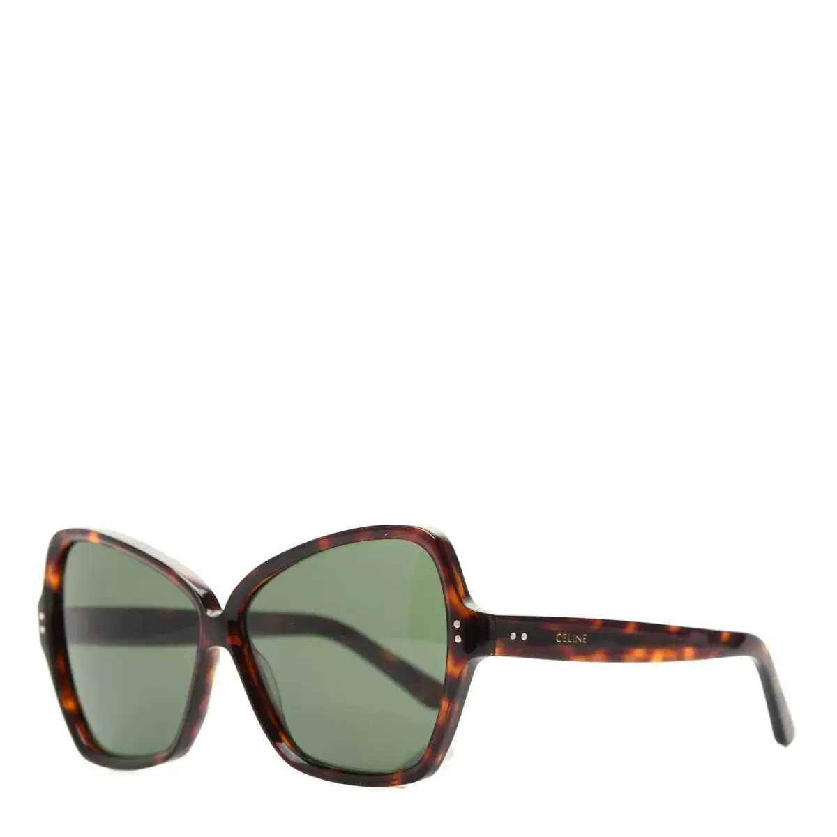 Celine Paris CL 40064I 52N Dark Havana/green Lens Sunglasses 64MM