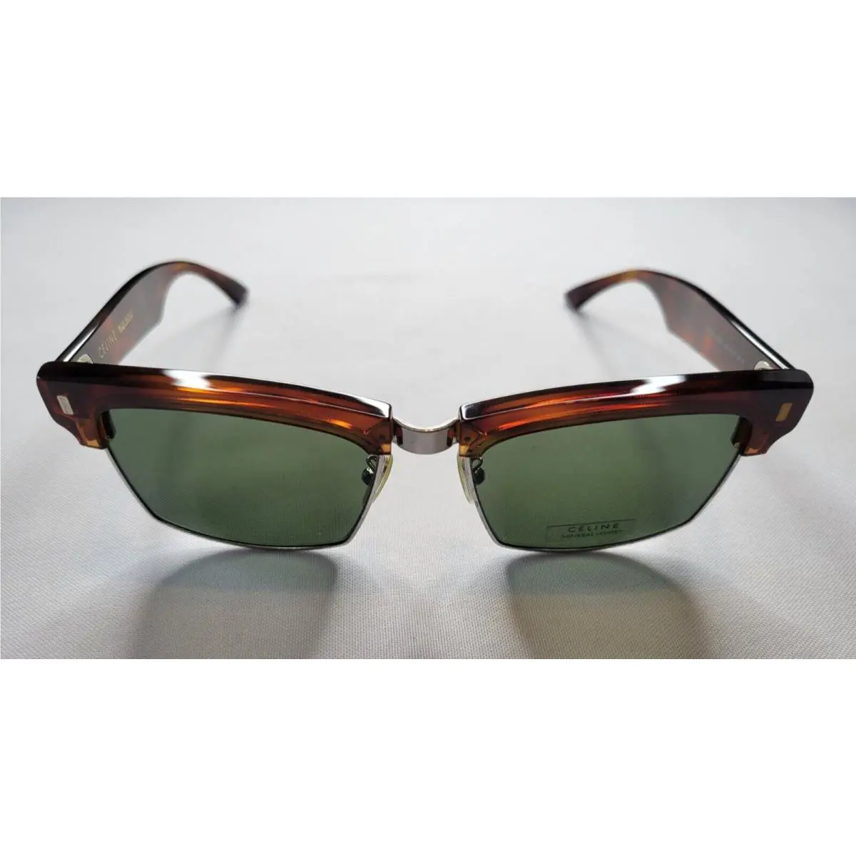 Celine CL40054U 18N Havana Distressed Silver Sunglasses Made IN Italy