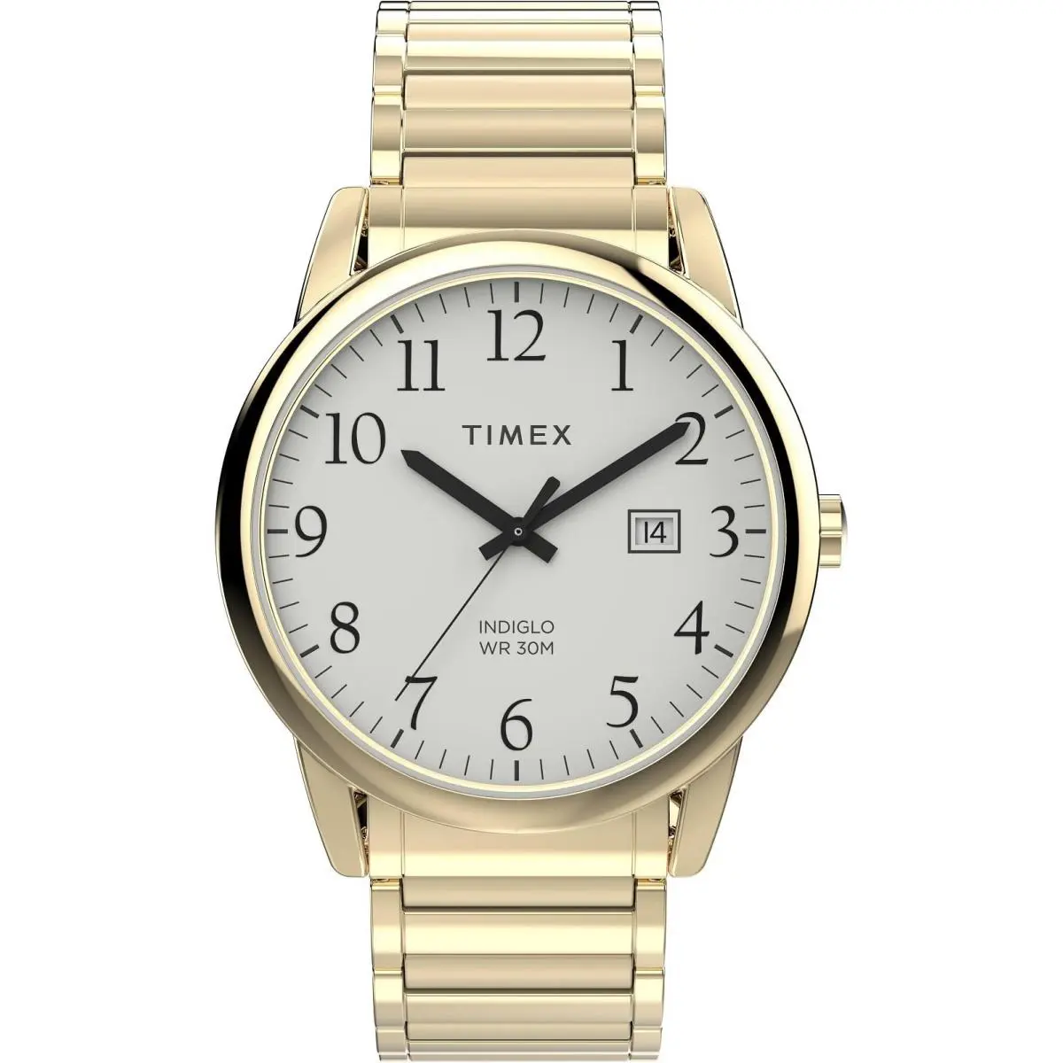 Timex Easy Reader TW2W52000 Men`s Watch Quartz Analog Gold Band Case