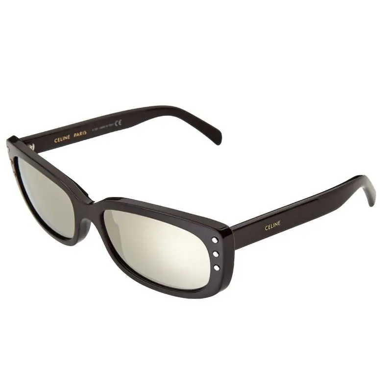 Celine Black Silver Acetate Studded Sunglasses Cl40072i 01C