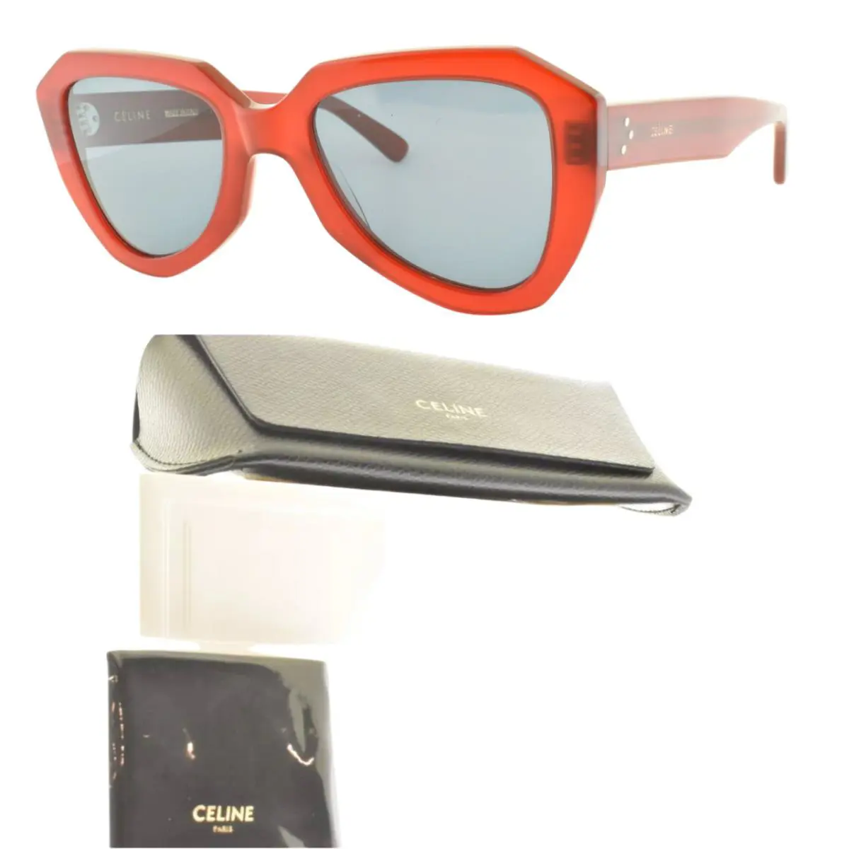 CL40046U 66V 2 52-21-145 Red Butterfly Full Rim Womens Sunglasses by Celine
