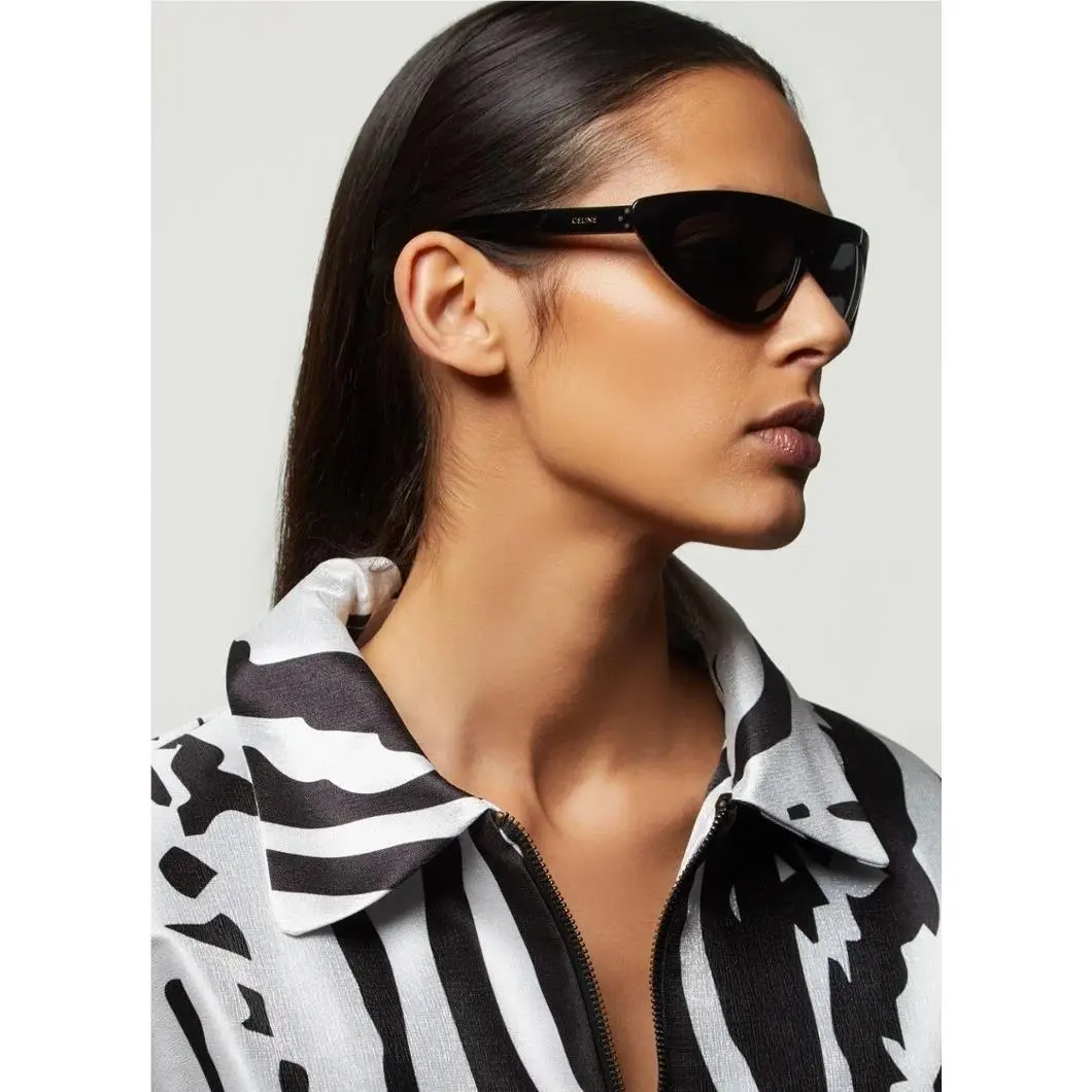 CL40261I 01A Unisex Sunglasses Black Frame Smoke Lenses by Celine