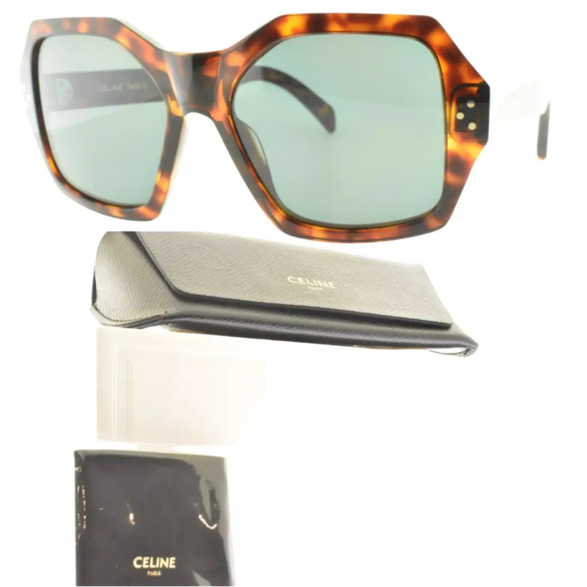 Celine CL40104I 52N 3 55-18-145 Havana Brown Butterfly Full Rim Sunglasses