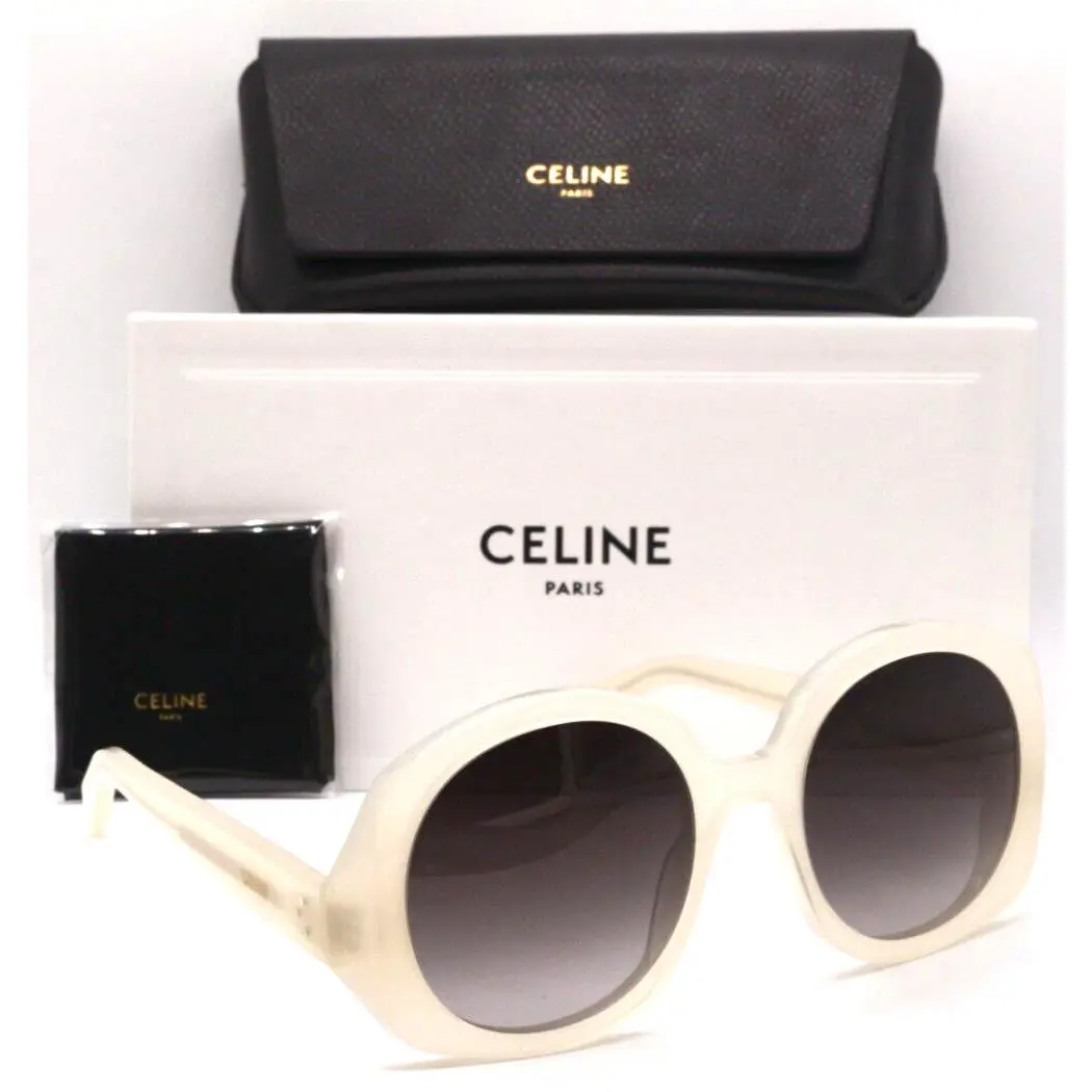 CL40242I 25K Matte Pearl/grey Gradient Lens Authentc Sunglasses 53-20 by Celine