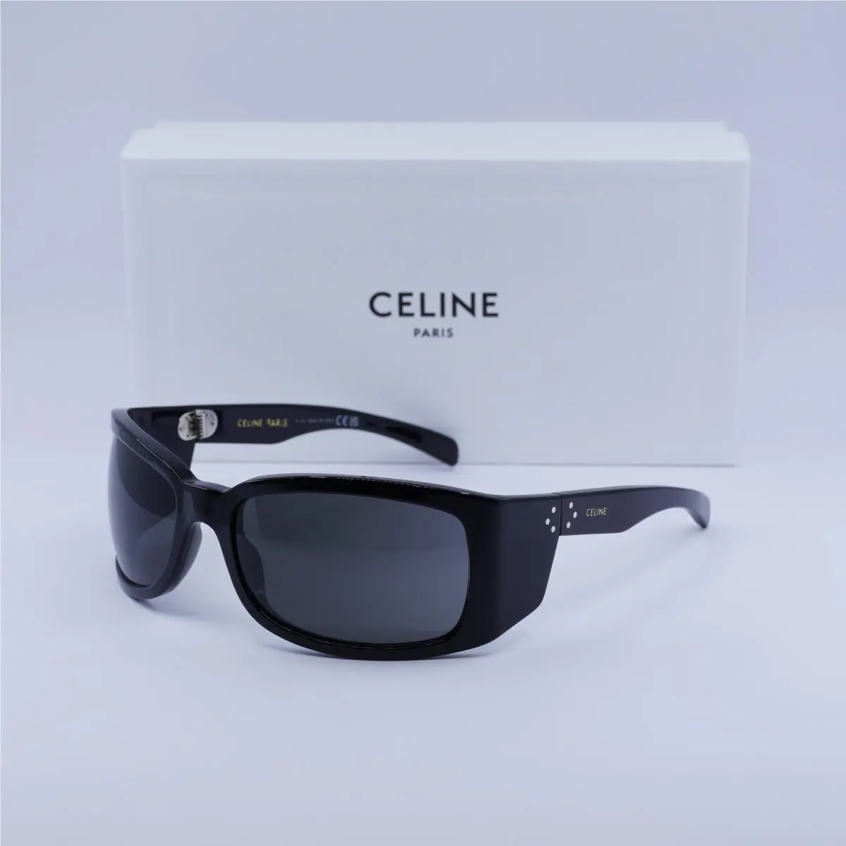 Celine CL40290I 01A Shiny Black/smoke 62-18-105 Sunglasses