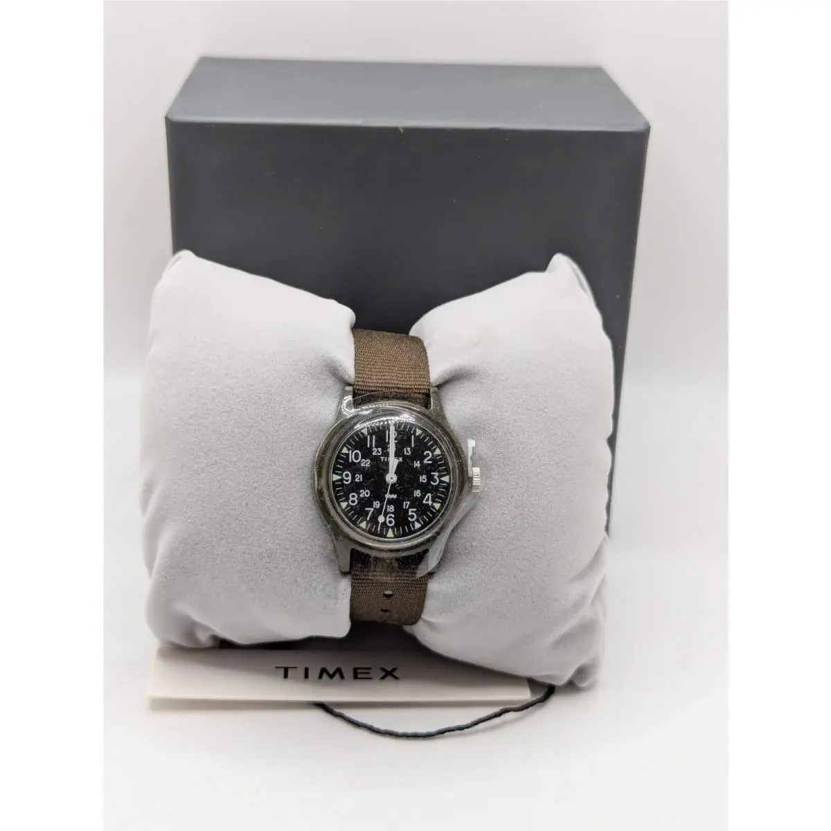 Womens Brown Band Water-resistant Arabic Numerals Round Analog Wristwatch by Timex