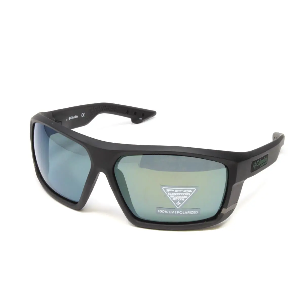 Baitcaster Men`s Sunglasses Matte Black 64mm Polarized Pfg C509SP-002 by Columbia