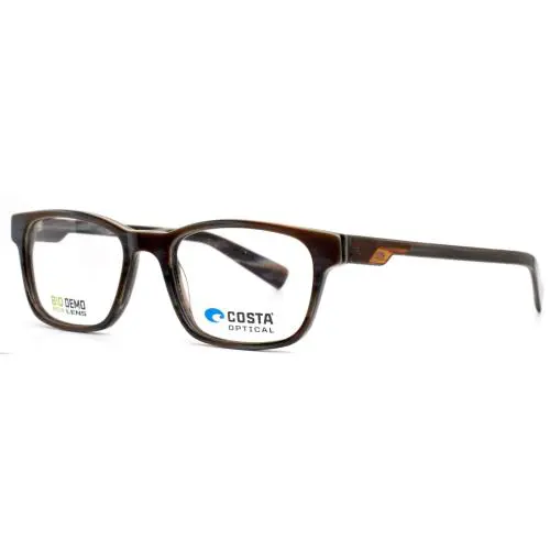 Costa Del Mar FRF110 215 Brown Mens Rectangle Full Rim Eyeglasses 53-19-145 B:37
