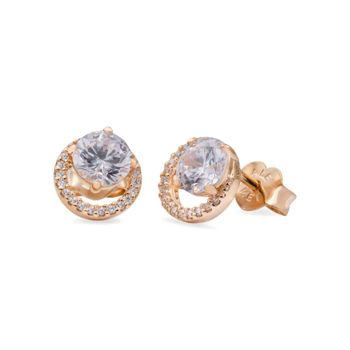 Pandora Sparkling Round Halo Stud Earrings 261248C01
