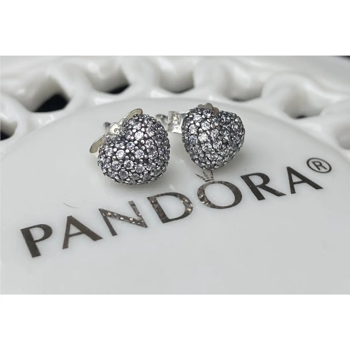 Pandora In My Heart Stud Earrings 290541CZ