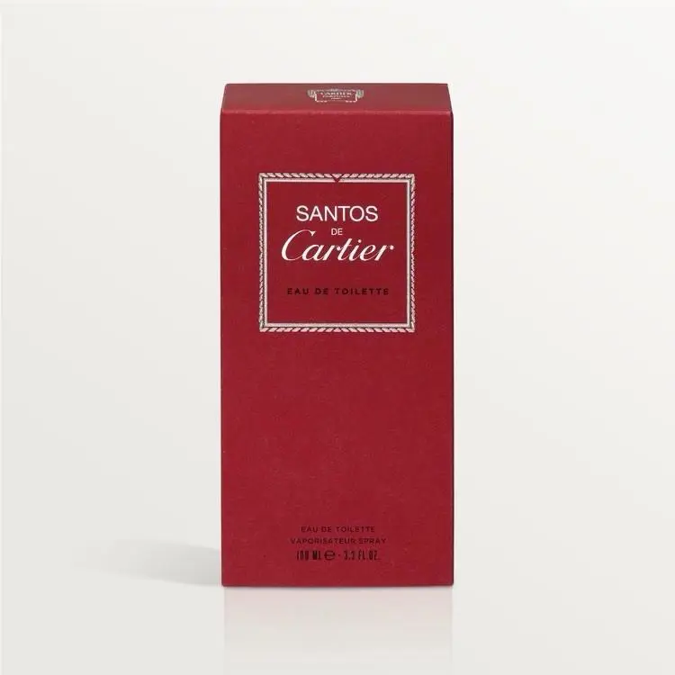 Cartier Santos Eau de Toilette Edt Spray Men 3.4 oz / 100ml Box