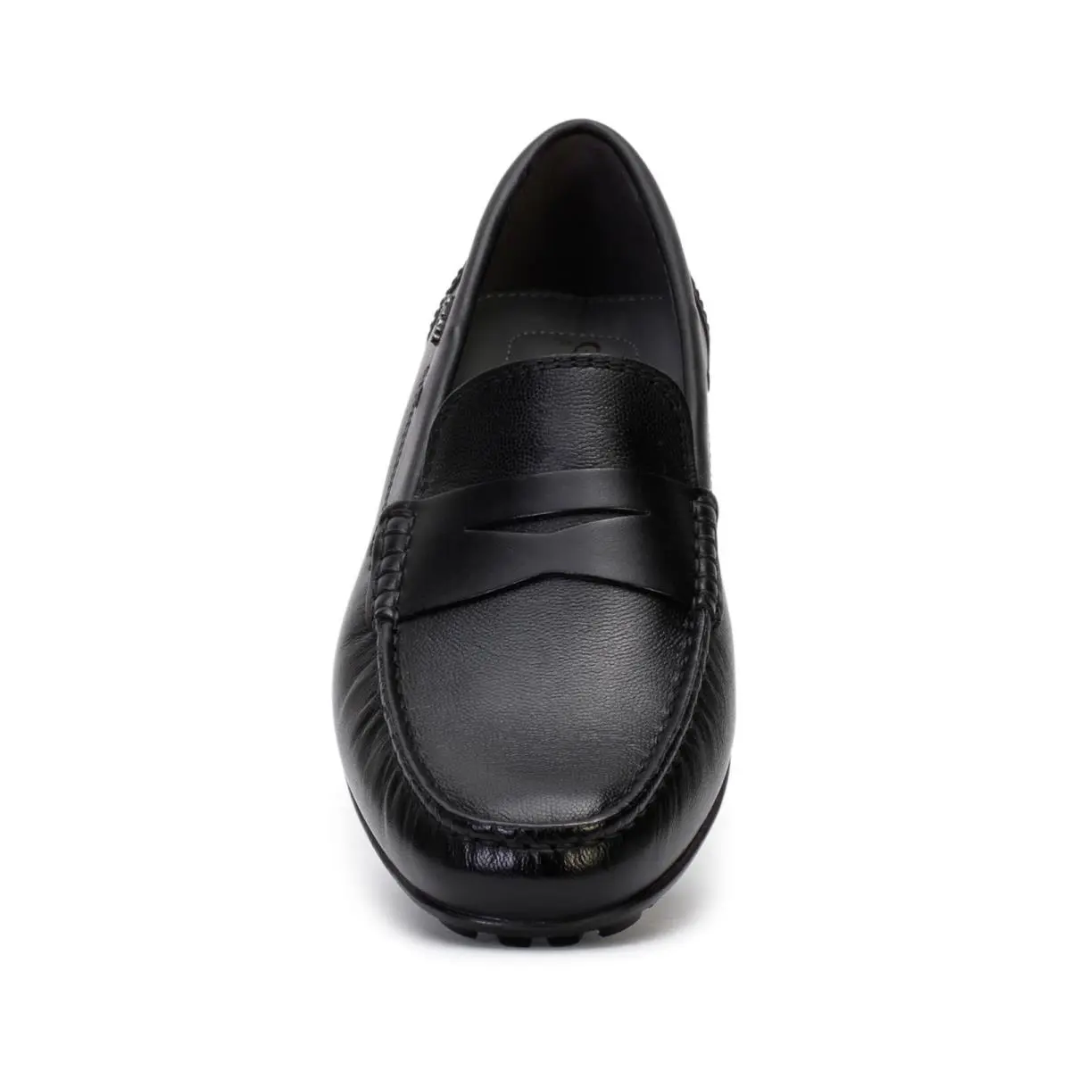 Geox Men`s u Moner Mocassin Slip on Penny Loafer Shoes 2Fit A Black Leather - Black