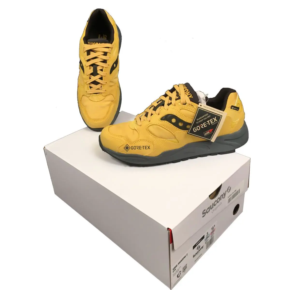 Saucony Grid Shadow 2 Gtx Shoes Yellow or Green Gore-tex S70840-1 S70840-2 - Yellow