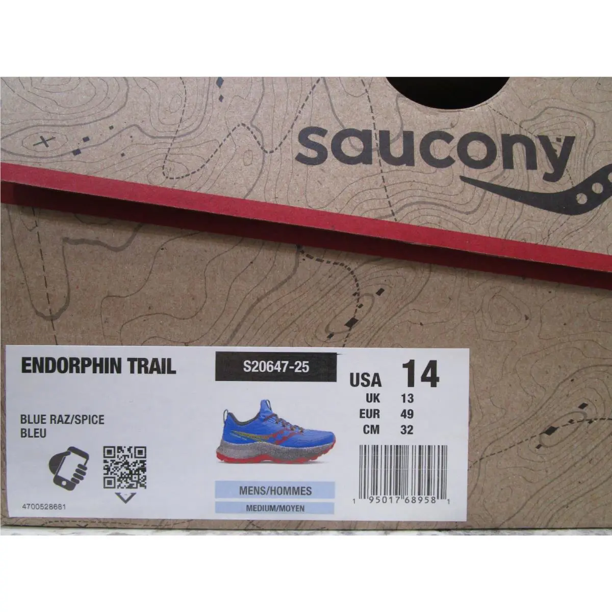 Saucony shoes - Saucony Endorphin Trail - Endorphin Trail - S20647-25 - Blue Raz/Spice 4