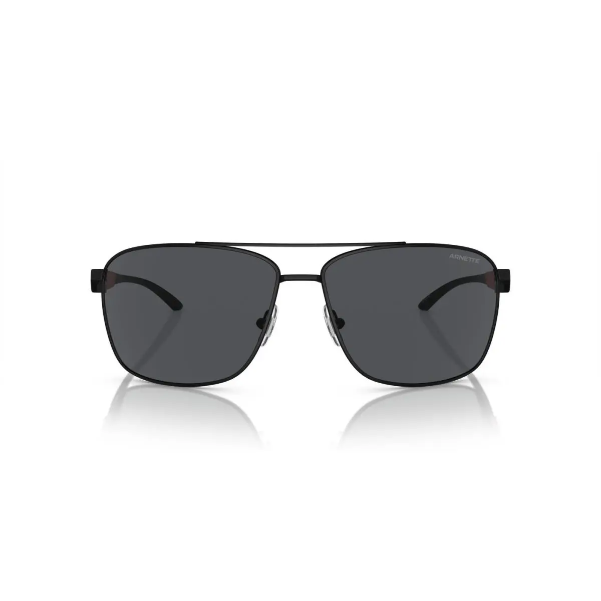 Arnette Man Sunglasses Matte Black Frame Dark Grey Lenses 65MM
