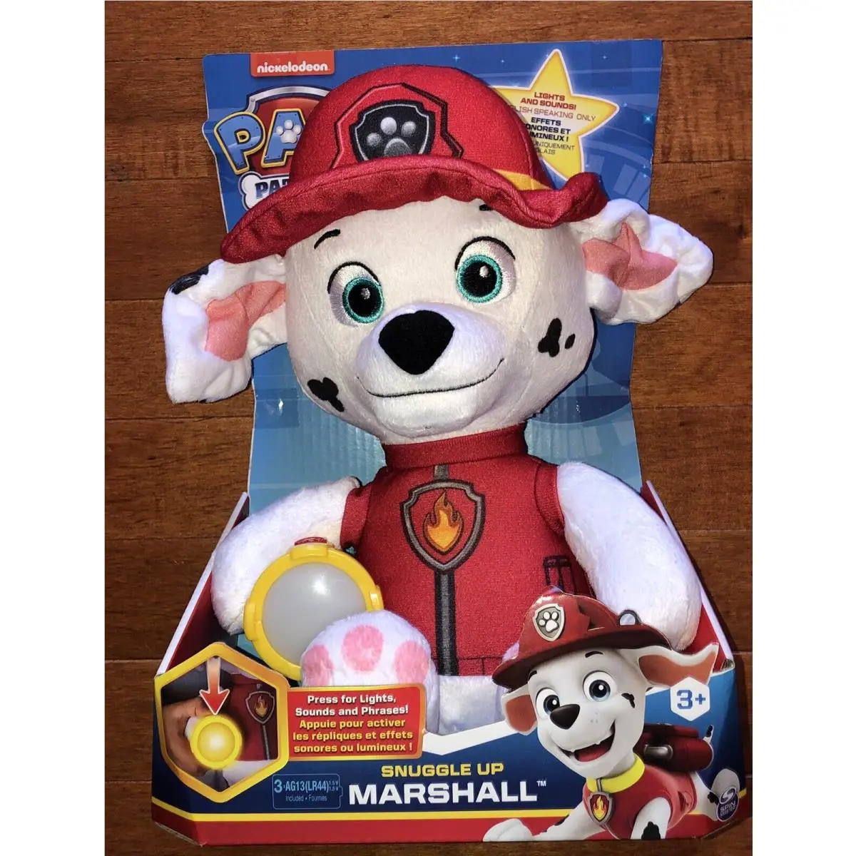 Spin Master Paw Patrol Snuggle Up Pup Marshall Doll Plush Toy