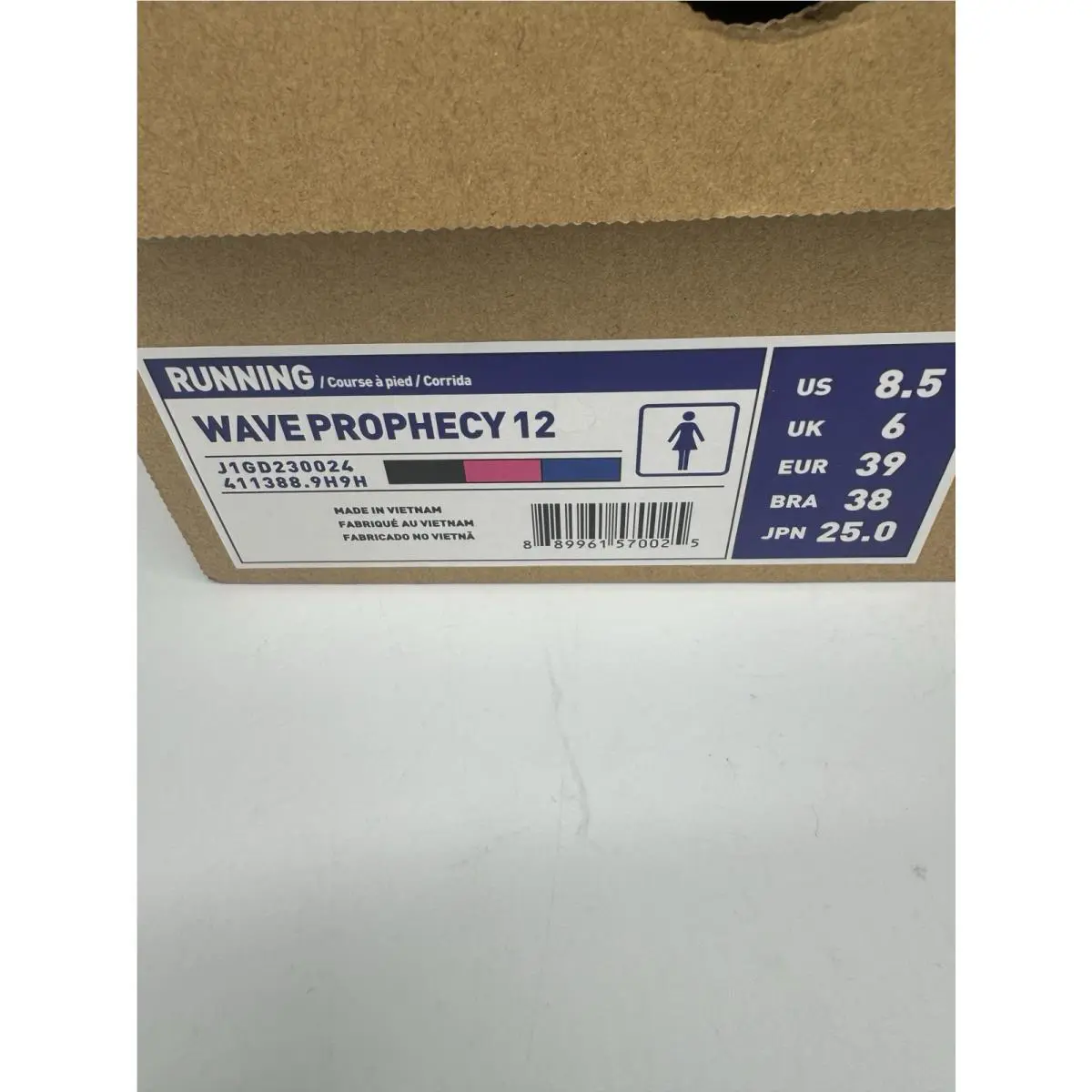 Mizuno shoes - WAVE PROPHECY 12 - WAVE PROPHECY - Black,pink and Blue 0