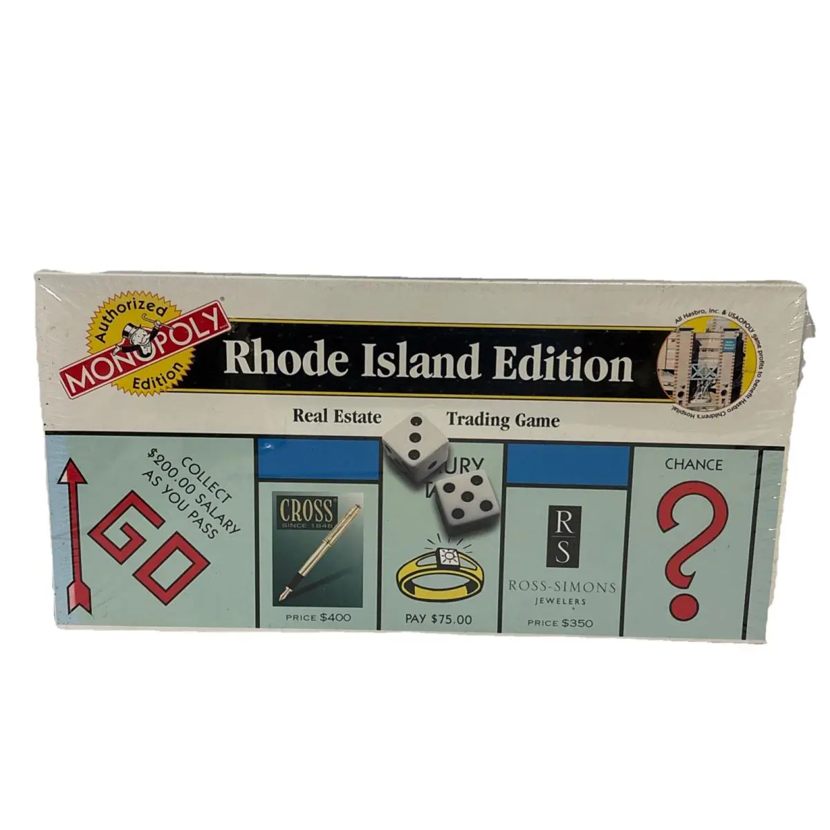 Monopoly Rhode Island Edition Board Game Trading and Real Estate 1998