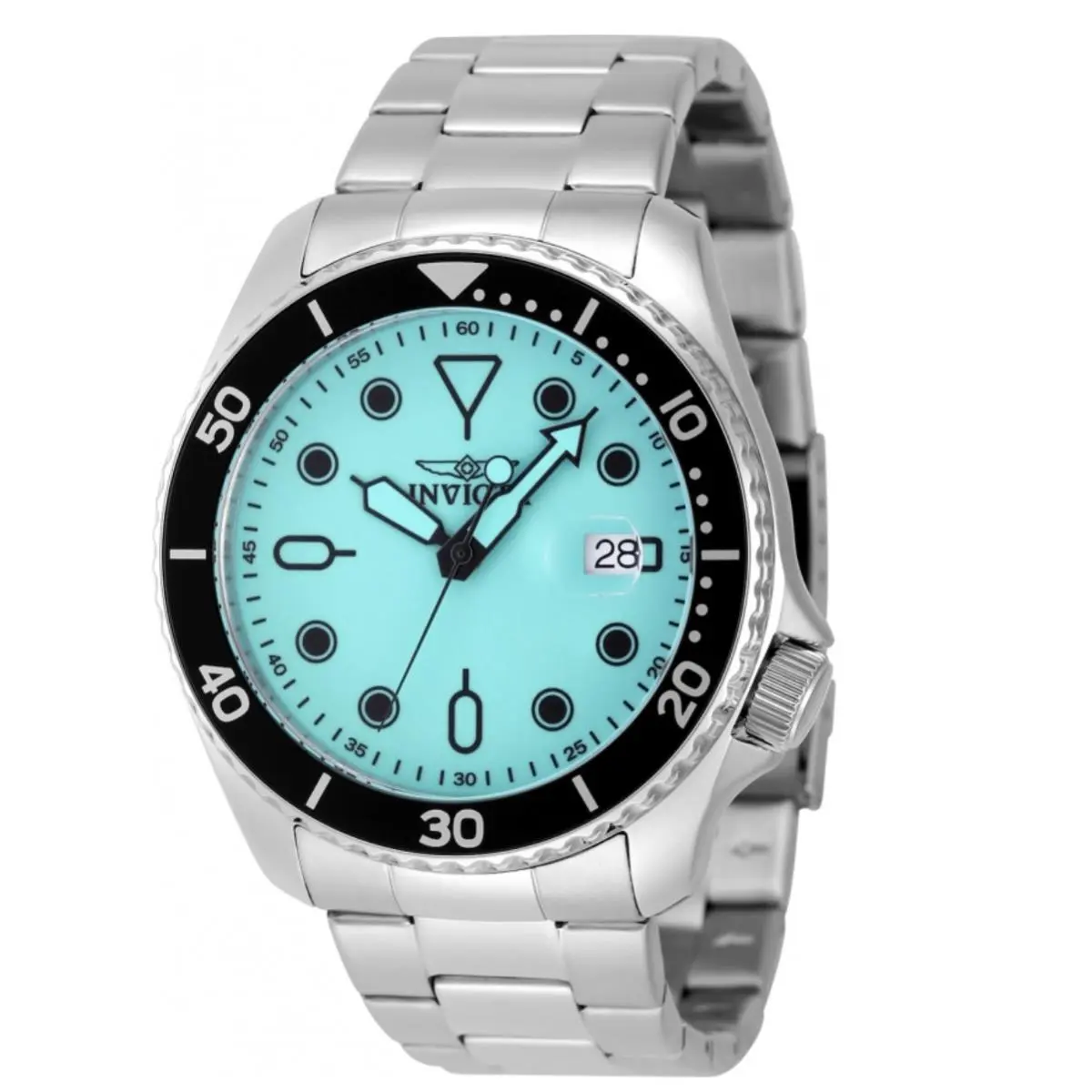 Invicta Pro Diver Men`s Blue Lume Dial Stainless Quartz Watch 48883