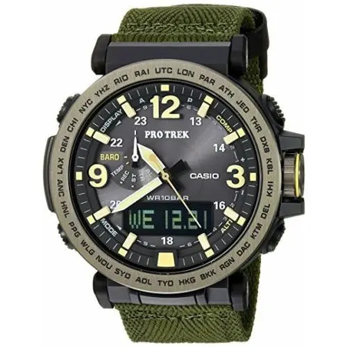 Casio Pro Trek Men`s Tough Solar Triple Sensor 52mm Watch PRG-600YB-3CR