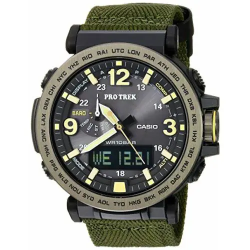 Casio Pro Trek Men`s Tough Solar Triple Sensor 52mm Watch PRG-600YB-3