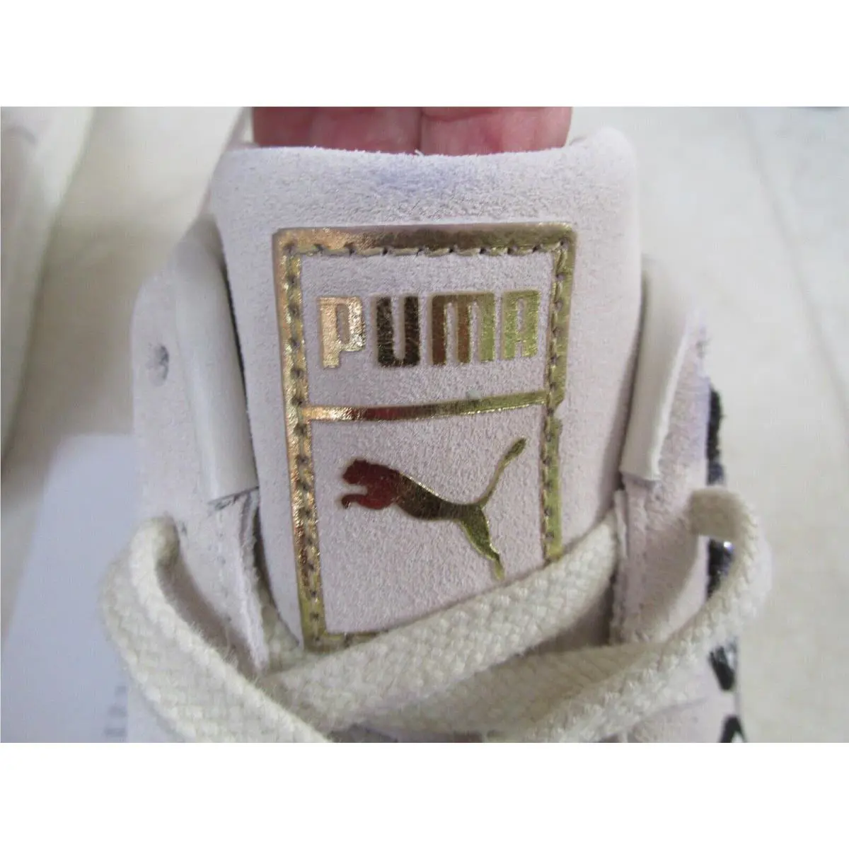 Puma shoes - Puma 100Wolves X Suede Studio Lace Up - 933470-01 - White (UPC: 889179608190) 3