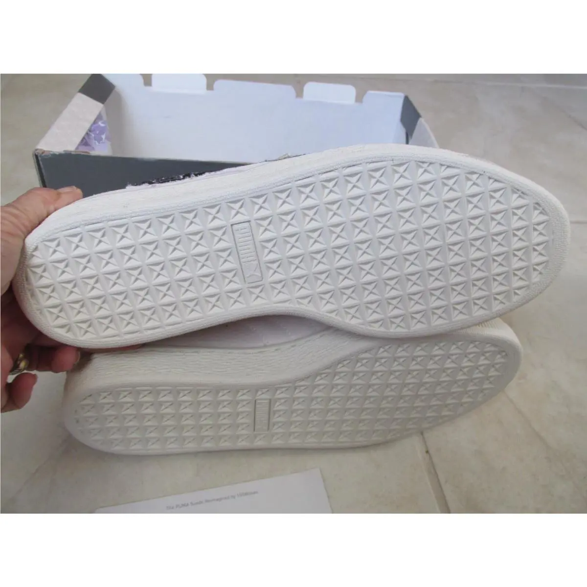 Puma shoes - Puma 100Wolves X Suede Studio Lace Up - 933470-01 - White (UPC: 889179608190) 4