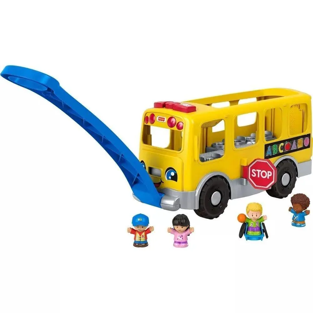 Fisher Price Little People Big Yellow School Bus with 4 Figures and Sounds