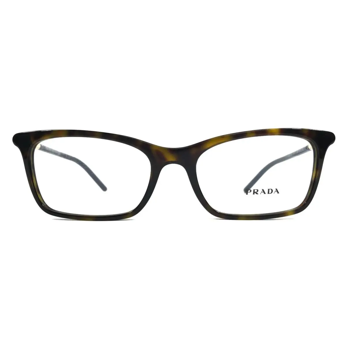 Prada Eyeglasses Frames VPR16W 2AU-1O1 Tortoise Blue Gold Rectangle 52-17-140