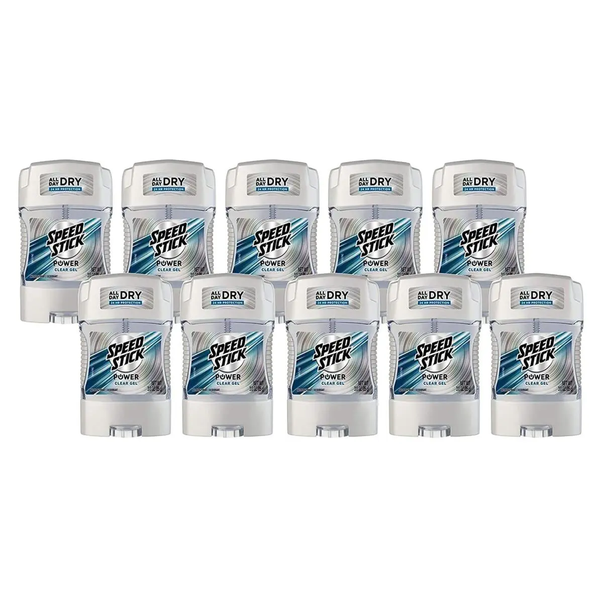 Anti-perspirant Deodorant Power Gel 3 Ounce Pack of 10 by Speed Stick
