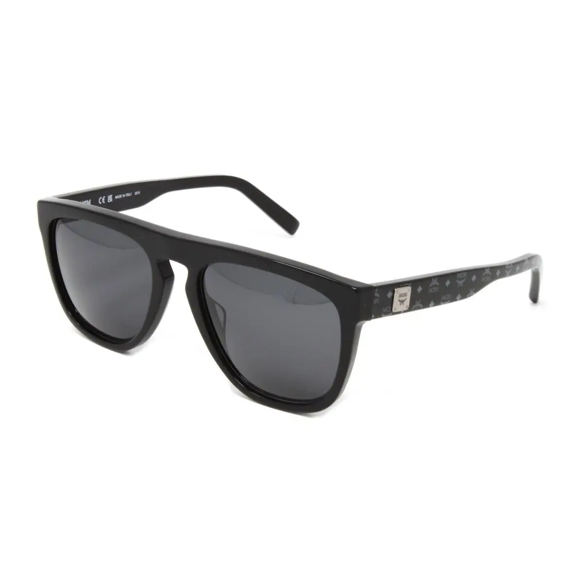 Mcm Sunglasses Men`s Plastic Pilot MCM650S 004 Black Black Visetos 57mm