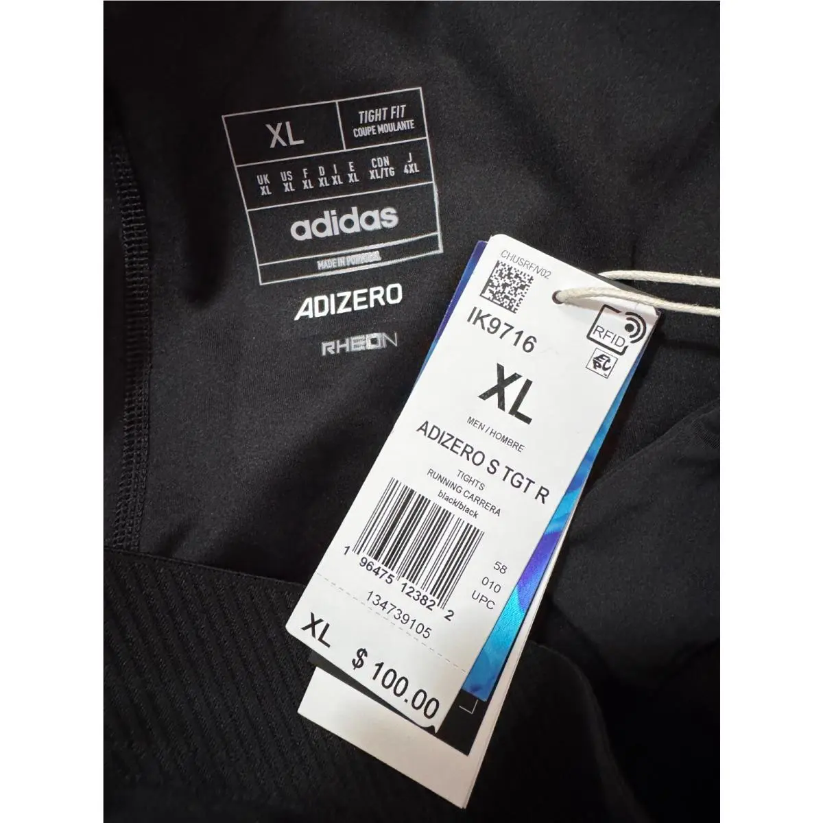 Adidas clothing - ADIZERO CONTROL RUNNING SHORT TIGHTS - IK9716 - Black (UPC: 0196475123792) 11