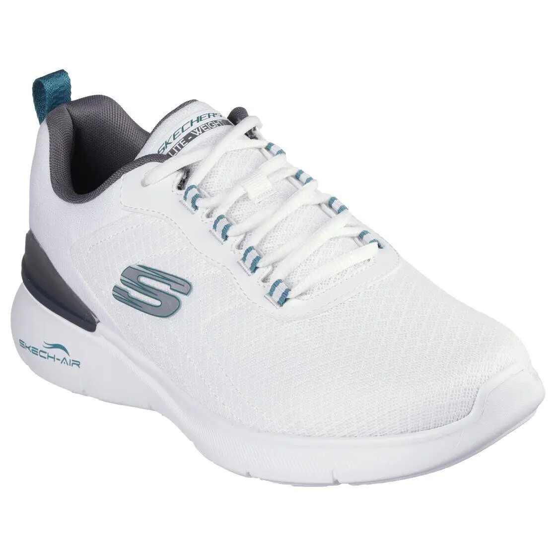 Man Skechers Air Dynamight 2.0-Durron Shoe 232971 White/turquoise - White