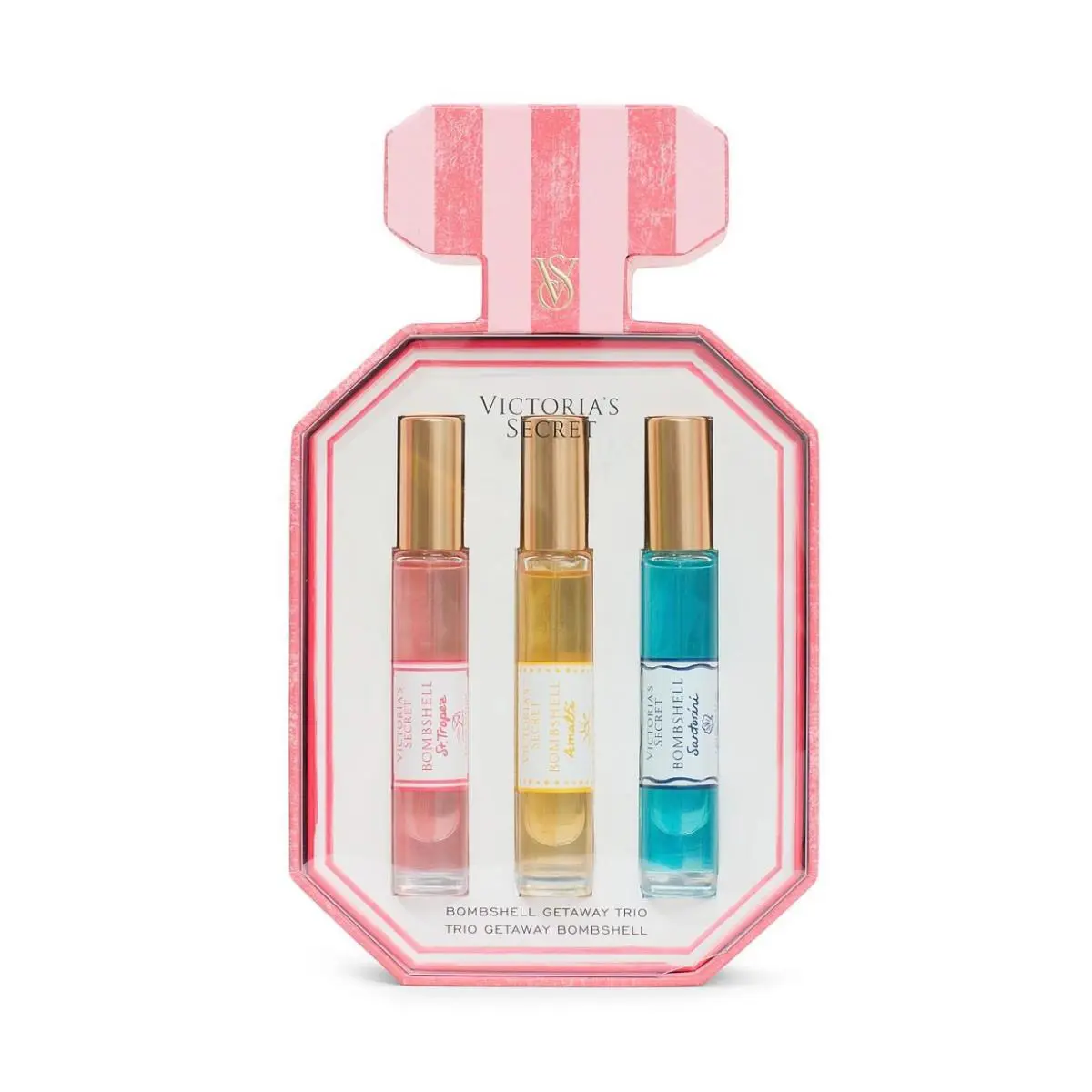 Victoria Secret Eau de Parfum Vacation Getaway Tropez Bombshell Travel Gift Set by Victoria's Secret