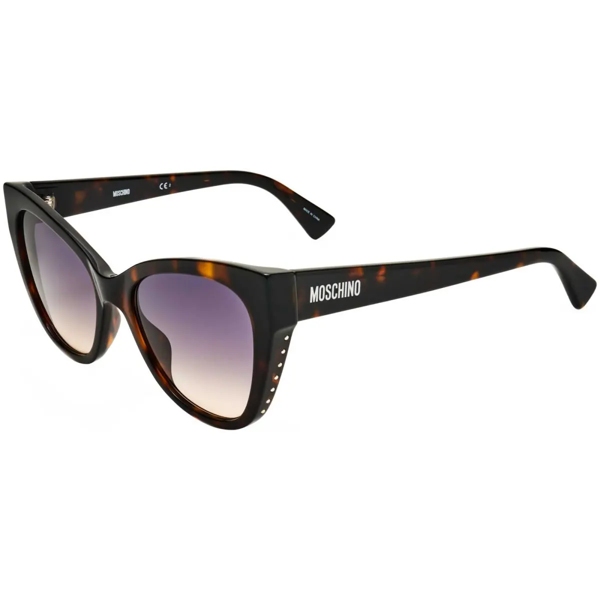Moschino Women`s 54mm Havana Sunglasses MOS056-S-086-54 - Frame: Brown, Lens: Brown, Other Frame: Havana