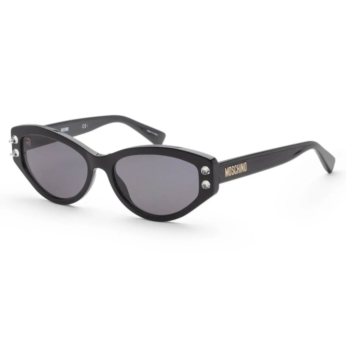 Women`s Cat-eye 55mm Sunglasses Black MOS109/S-807 by Moschino