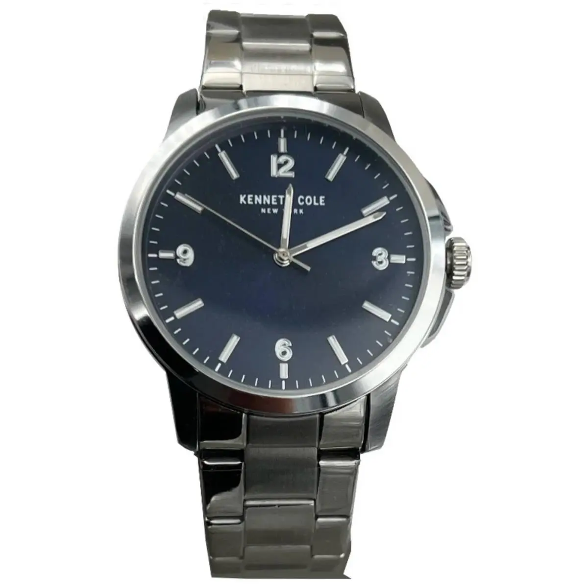 Men`s Watch Blue Dial Silver Stainless Steel Bracelet KCWGG7001105 by Kenneth Cole