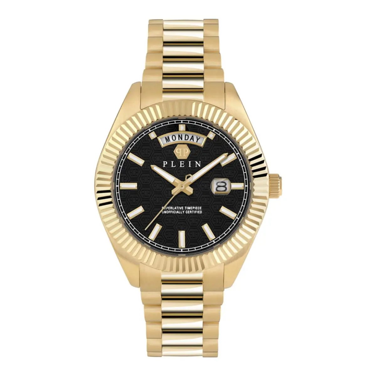 Philipp Plein Mens Gold 42mm Bracelet Fashion Watch