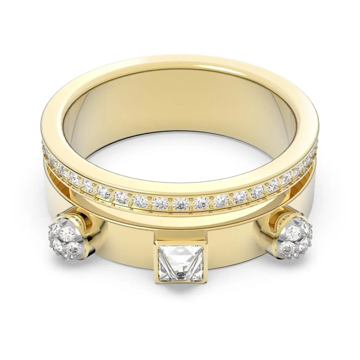 Swarovski Thrilling Ring White - Gold-tone Plated