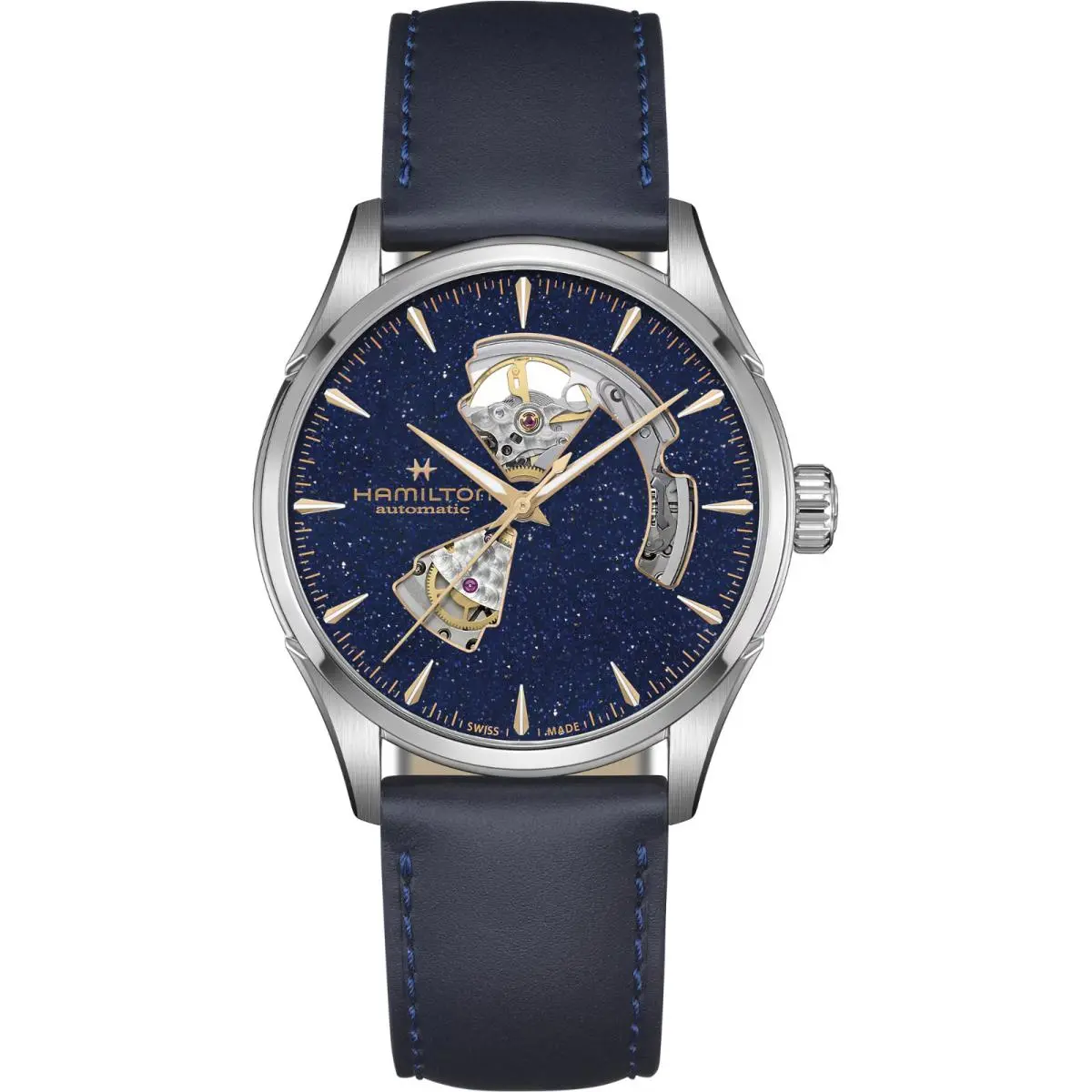 Hamilton H32705640 Jazzmaster Open Heart Auto Steel Blue Dial 42 mm Men`s Watch