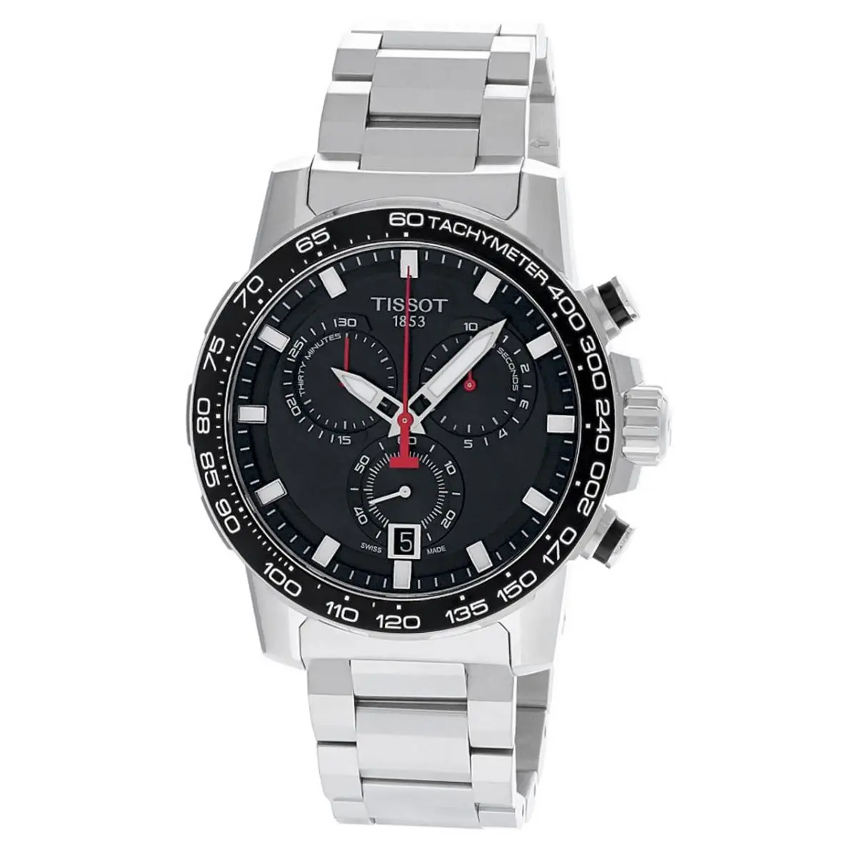 Tissot Supersport Chrono 45mm SS Black Dial Men`s Watch T125.617.11.051.00