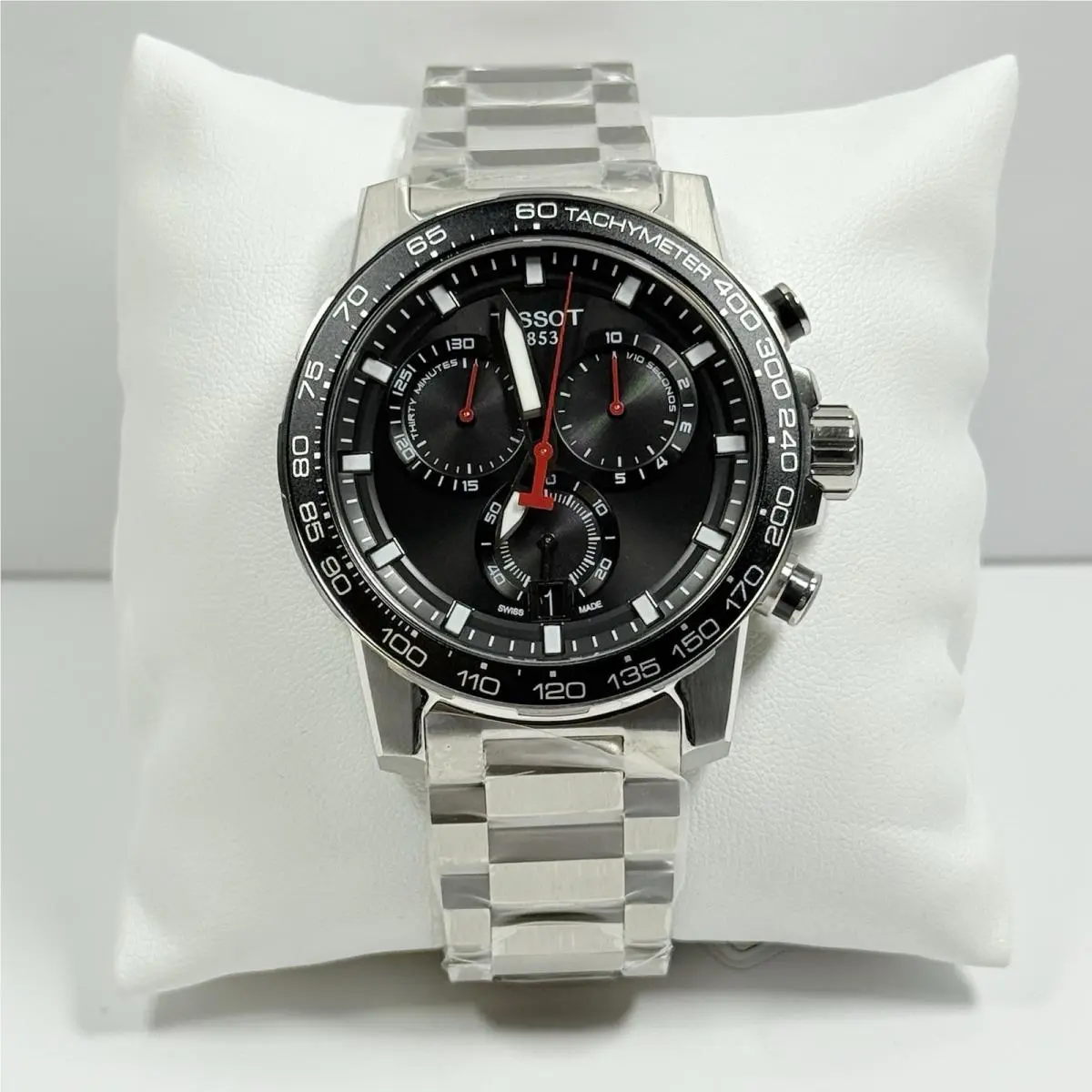 Supersport Chrono T125.617.11.051.00 Quartz Black Dial Men`s Watch 45.5mm by Tissot