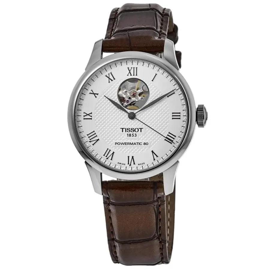 Le Locle Powermatic 80 Open Silver Men`s Watch T006.407.16.033.01 by Tissot