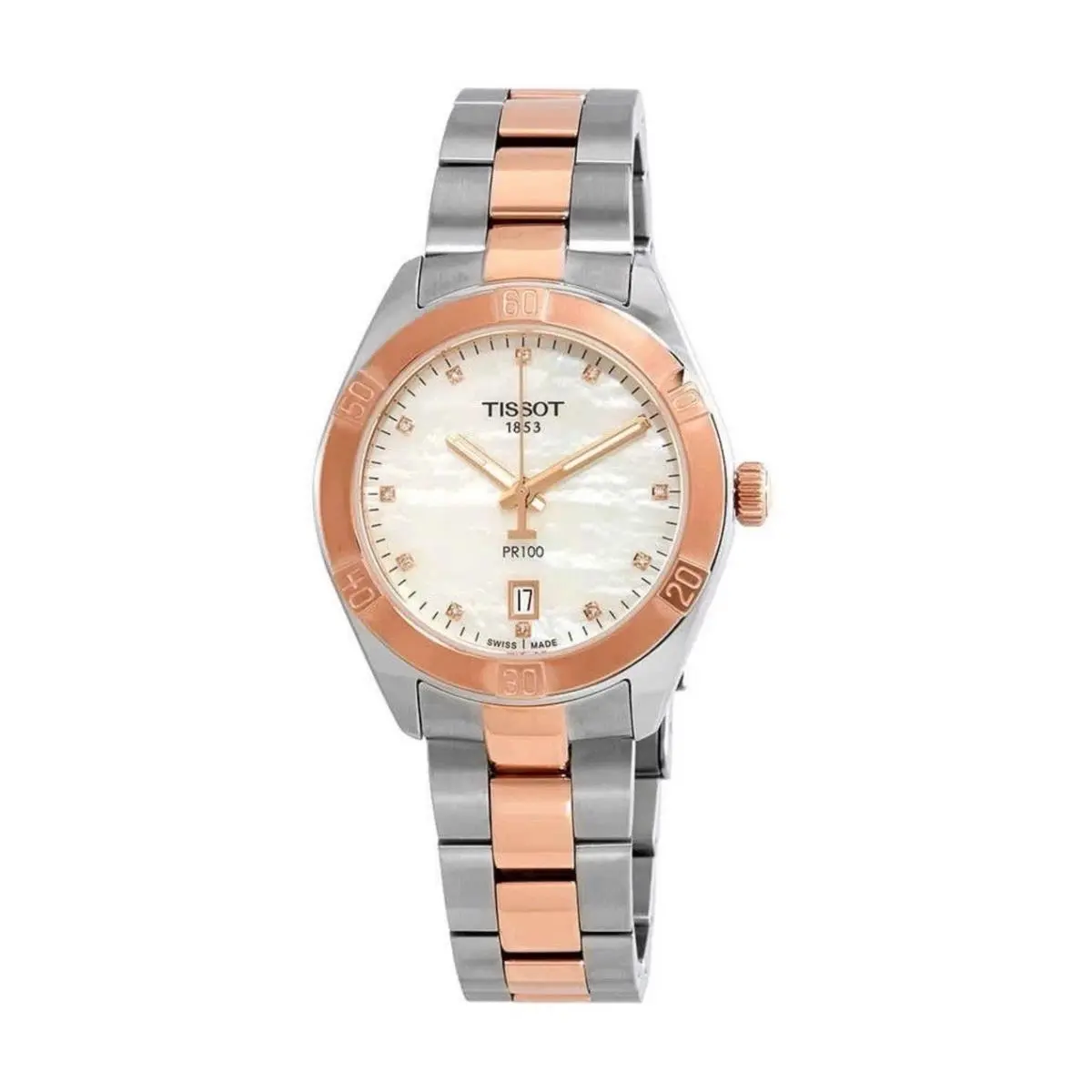 Tissot PR 100 Mother of Pearl Diamond Women`s Watch T101.910.22.116.00