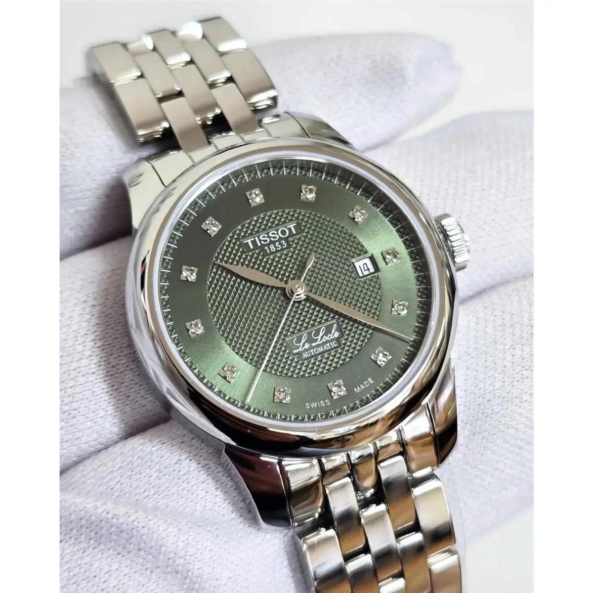 Tissot Le Locle Automatic Lady 29MM Green Dial Women`s Watch T006.207.11.096.00