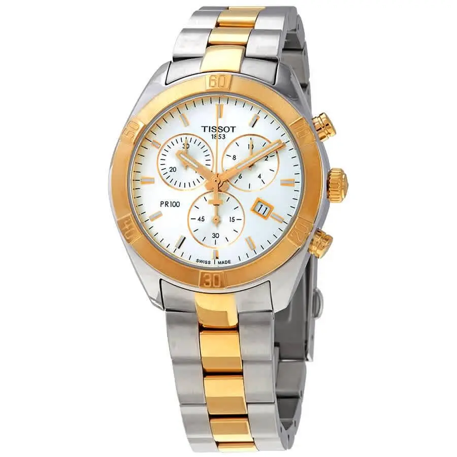 PR 100 Chronograph Quartz Silver Dial Ladies Watch T101.917.22.031.00 by Tissot